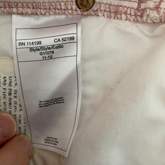 QSD Women's Light Peach Polka Dot Denim Cutoff Shorts Size 5/27 - Picture 7 of 12